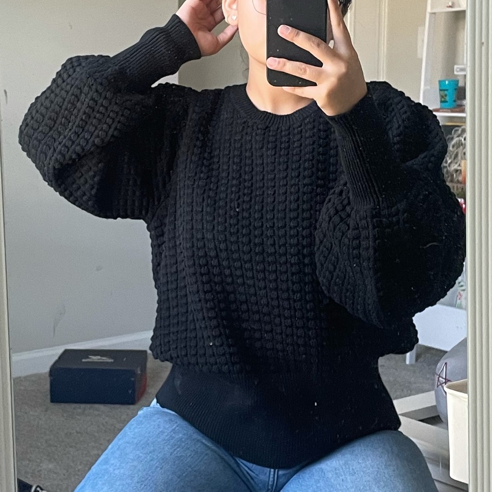 Black French Connection Millie Mozart Sweater